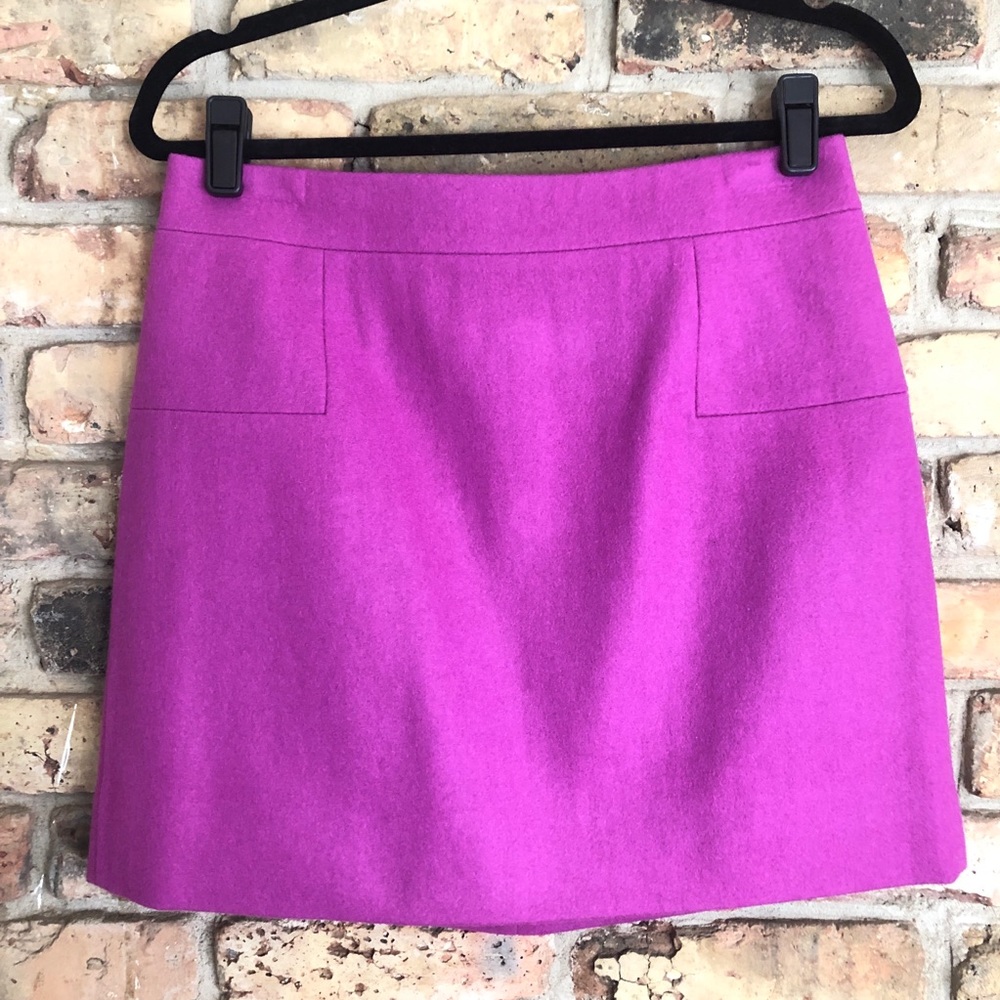 J. Crew Felted Wool Mini Skirt